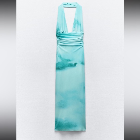 Zara Printed Tulle Dress - Picture 2 of 4